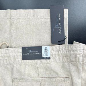 NWT Marc Anthony Drawstring Cotton Khaki Pants